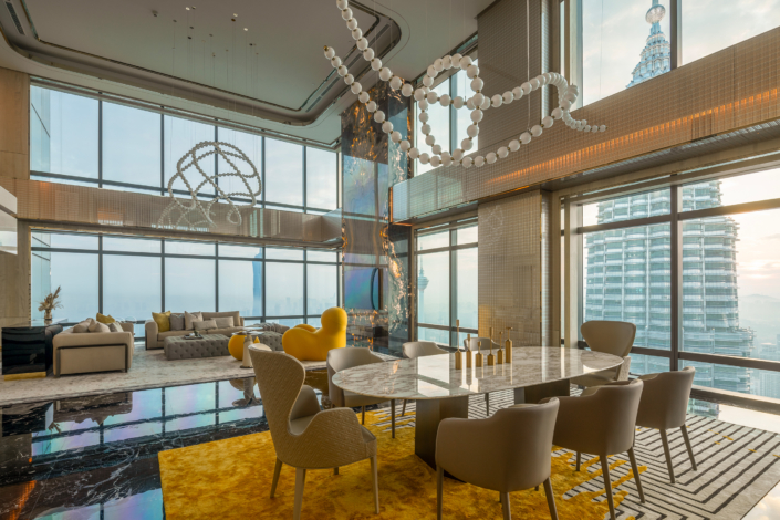 KLCC Penthouse Luxury Living in the Sky Dining Area